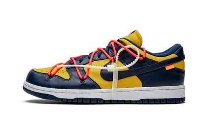Nike Dunk Low Off White University Gold Mindnight Navy