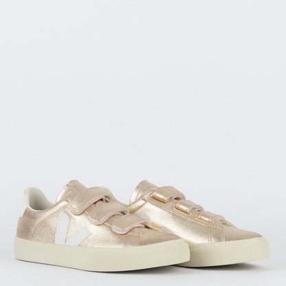 Vert Shoes Logo Chromefree Leather Platine White